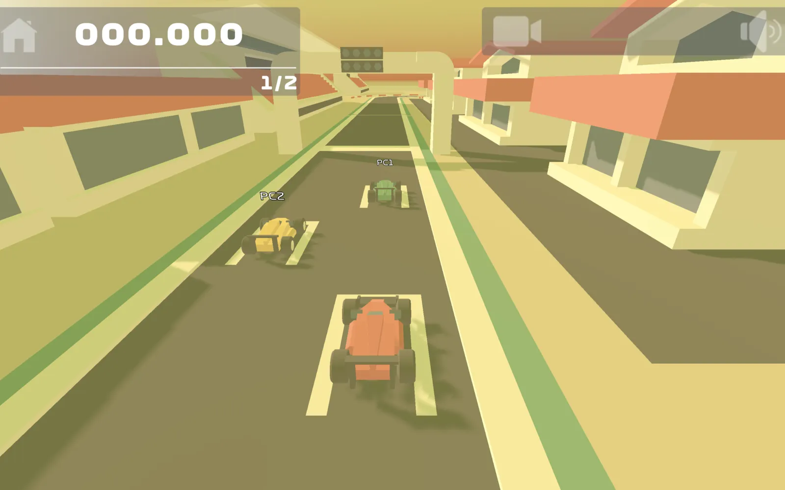 Screenshot of F1 Racer running on a Mac